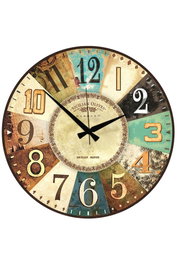 Wallity Reloj Decorativo de MDF Multicolor 50 x 50 cm